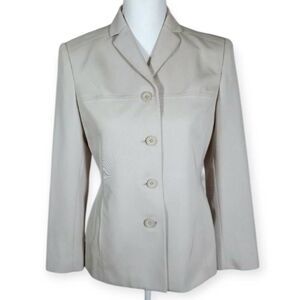 PETITE SOPHISTICATE CREAM BLAZER SZ.4P EUC.